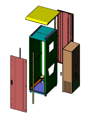 Outdoor Rack 19Inch with air conditioning pic 1