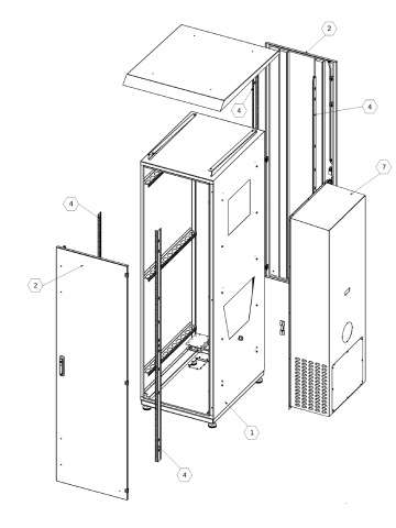 Outdoor Rack 19Inch with air conditioning pic 2